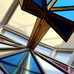 Installation de verre teinté pour façade Lunery
